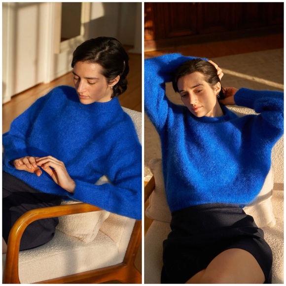 Surprise Paris Jane Mohair Sweater in Electric Blue – Size 1 (NWT)